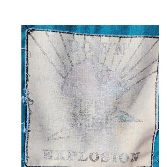 Vintage Teal Down Jacket • Explosion Brand • 80% Down Filled Winter Coat - Picture 5 of 14